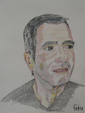 Oelstift auf Papier A4 null